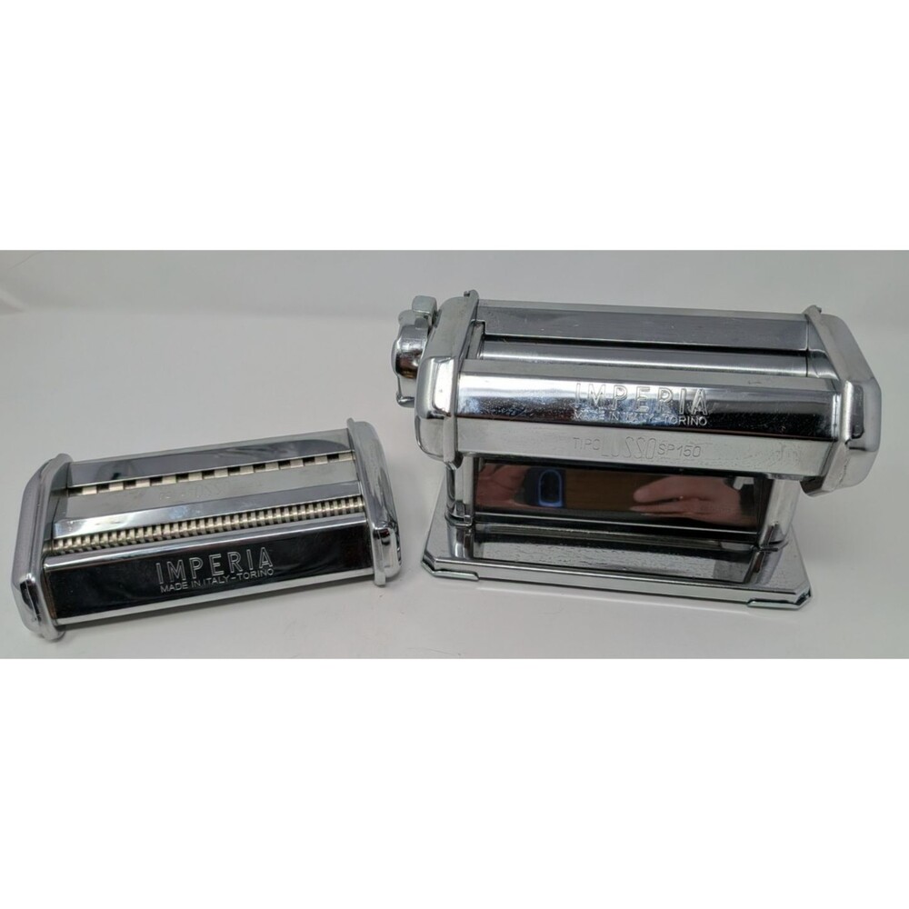 Imperia Tipo Lusso SP150 Pasta Machine w/ Cutter Attachment Made in Italy